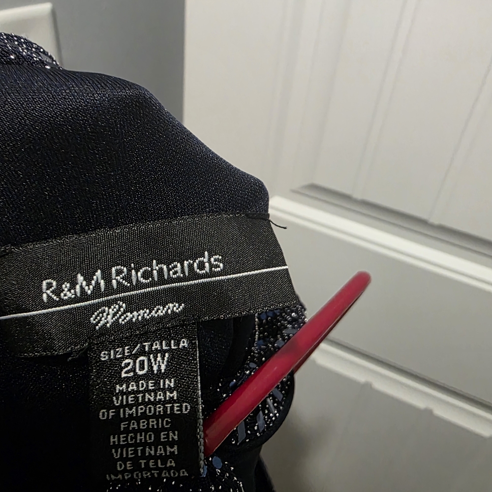 R&M Richards Sparkling Navy Jumpsuit - Picture 3 of 3